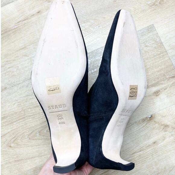 Staud Wally Suede Booties In Black 10 1/2 NWOB - Picture 9 of 9